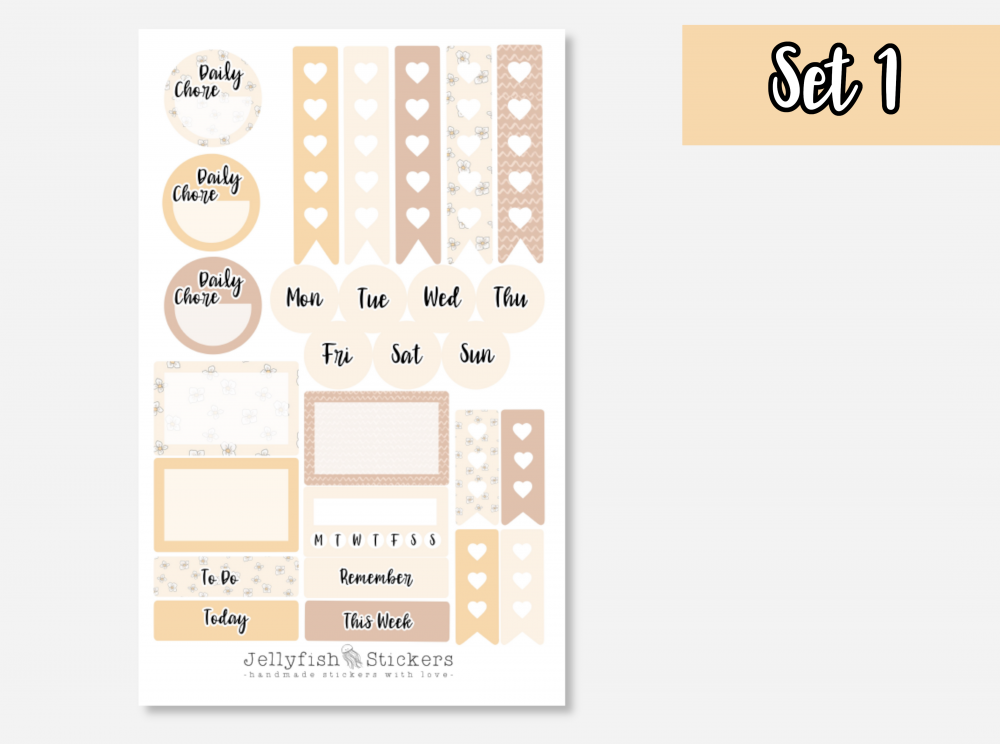 Mädchen Frühling Planer Kit Sticker Set